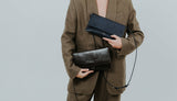 Thin Clutch | Shiny Nappa Moka | COMING SOON