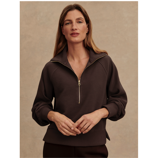 Milano Half Zip | Coffee Bean