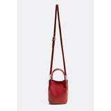 Mini Bucket Crossbody Bag | Red
