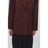 Amariella Blazer | Maroon Noir