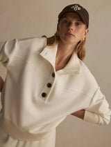 Bronya Button Placket Sweat | Pristine