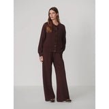 Wide Leg Pant | Deep Mahogany