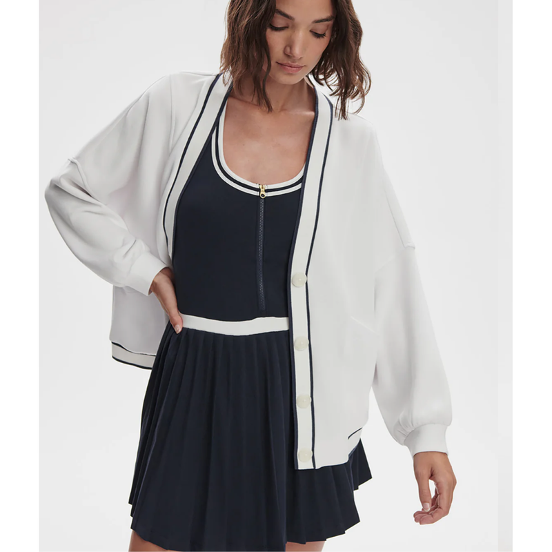 Decker off court Cardigan | White