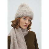 Muskan-M Knitted Hat | Oat Melange