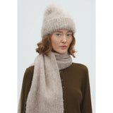 Muskan-M Knitted Hat | Oat Melange