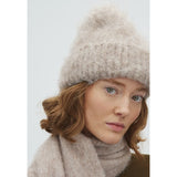 Muskan-M Knitted Hat | Oat Melange