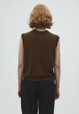 Gesine-M Knitted Vest | Smoked Olive