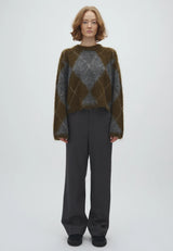 Zelie-M Knit | Argyle Olive