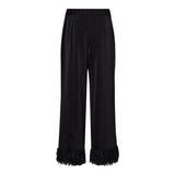 Feather Trousers | Black