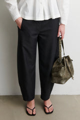 Vienna Barrel Pant | Dark grey
