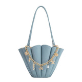 Shellie Nude Recycled Vegan Leather Shoulder Bag