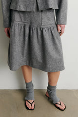 Lyndsey Skirt | Grey Melange