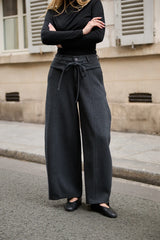 Elias barrel pant | Dark grey