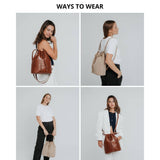 Saku Bucket Bag |Suede Brown