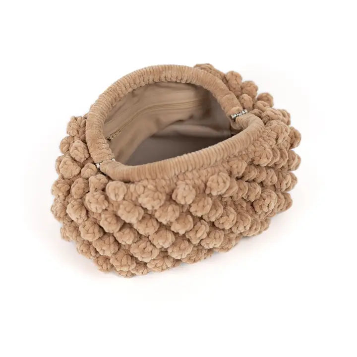 Bobble clutch Bag | Sand