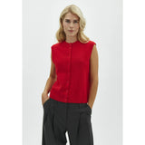 Gesine-M Knitted Vest | Red Aura