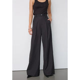 Luna Pleat Pant | Black