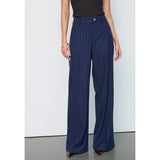 Gabie Pin Wide Pant | Navy