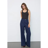 Gabie Pin Wide Pant | Navy