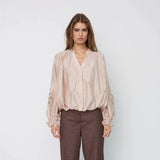 Melin Balloon Emb Shirt | Champagne