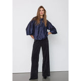 Melin Balloon Lace Shirt | Navy