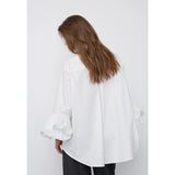 Halen Flare Shirt | White