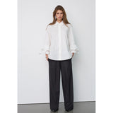 Halen Flare Shirt | White