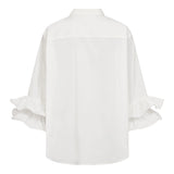 Halen Flare Shirt | White