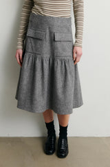 Lyndsey Skirt | Grey Melange