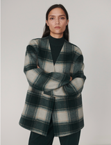 Alderton Check Scarf coat