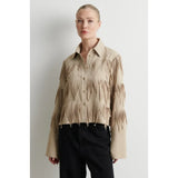 Dancing Cropped Shirt | Chinchilla