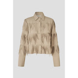 Dancing Cropped Shirt | Chinchilla