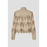 Dancing Cropped Shirt | Chinchilla