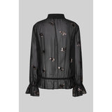 Luma Sequin Blouse | Black