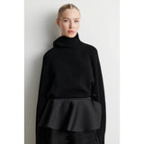 Ettas Knit T-Neck | Black