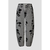Lawrissa Denim Barrel Jeans | Grey Denim