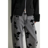 Lawrissa Denim Barrel Jeans | Grey Denim