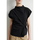 Arkai Drape Top | Black