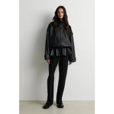 Aluka Leather Jacket | Black