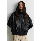 Aluka Leather Jacket | Black