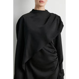 Opala Asymmetric Dress | Black