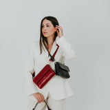 The crossbody | Shiny Napa Brown