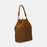 Saku Bucket Bag |Suede Brown