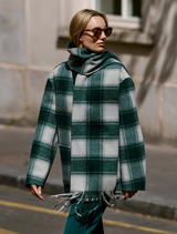 Alderton Check Scarf coat