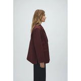 Amariella Blazer | Maroon Noir