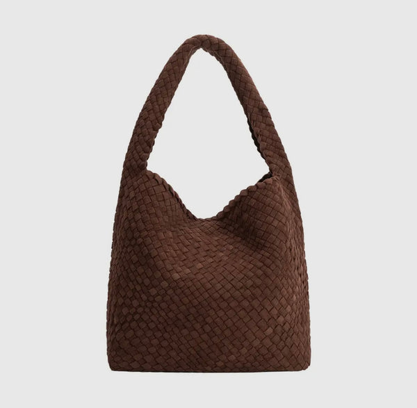 Johanna Suede Bag | rich chocolate