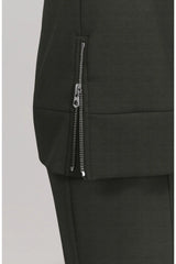Macie Zip Hem Sweat | Olive Marl