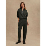 Rolled Cuff Pant | Olive marl