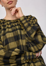 Kyel check blouse