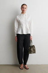 Vienna Barrel Pant | Dark grey